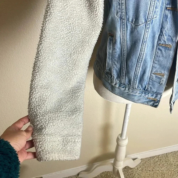BDG Urban‎ Outfitters Denim Sherpa Jacket - Picture 5 of 9